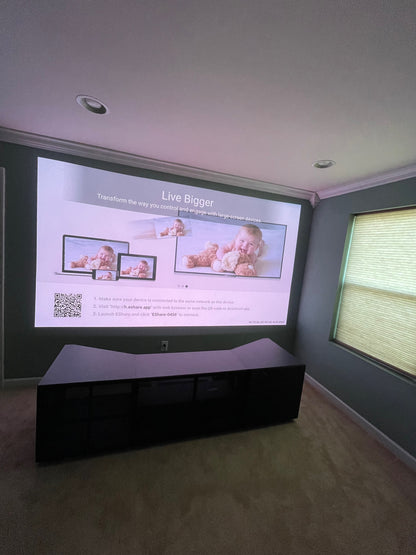 Cabinet Designed for UST projector and Center Channel: 132"-150" Screen 8 feet and above ceiling